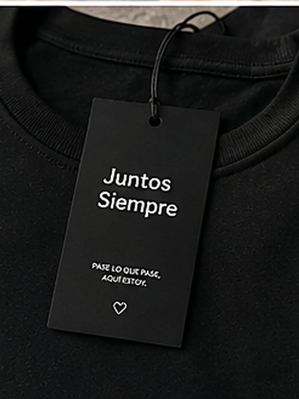 Caja regalo y prenda de Juntos Siempre