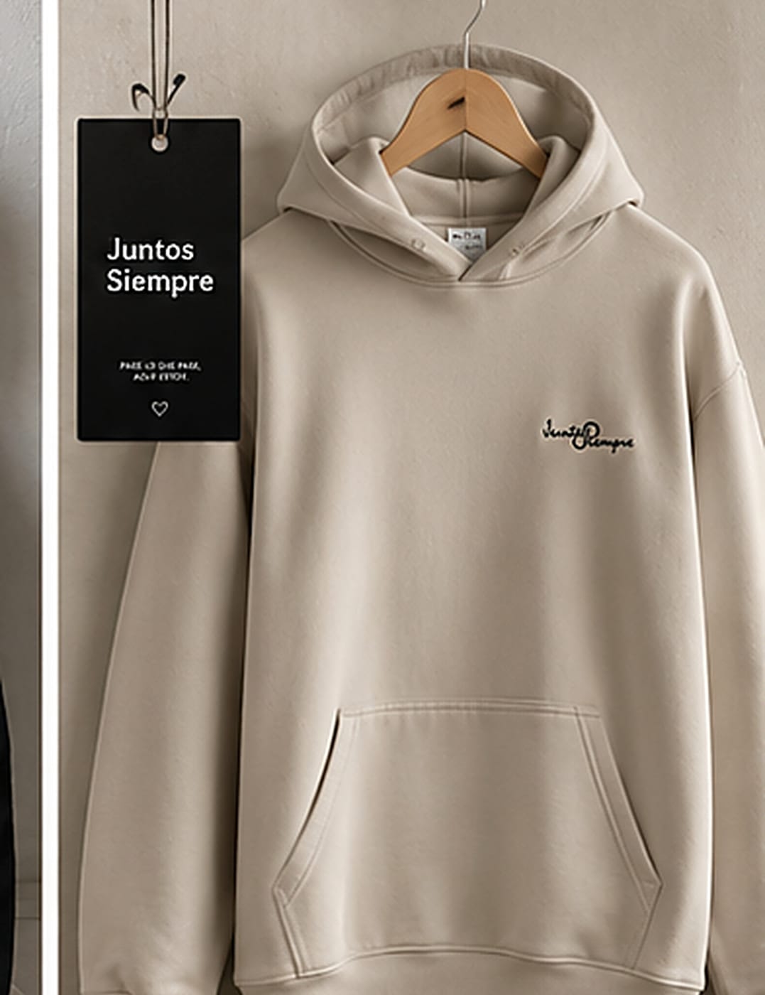 Prenda doblada con su packaging